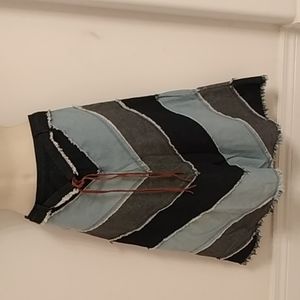 Armor Jeans, Knee Length Jean Skirt